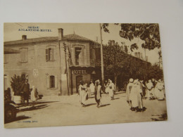 ALGERIE-BOGHARI-ATLANTIDE HOTEL- ANIMEE CARTE NOTE - Other & Unclassified