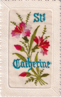 FANTAISIE(CARTE BRODEE) SAINTE CATHERINE - Embroidered