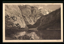 Künstler-AK Edward Harrison Compton: Obersee, Panorama Mit Bergen  - Autres & Non Classés