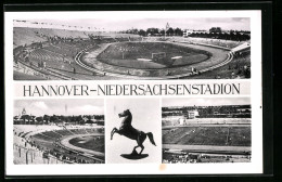 AK Hannover, Niedersachsenstadion, Mehrfachansicht  - Autres & Non Classés