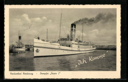 AK Dampfer Frisia I Verlässt Den Hafen Von Norderney  - Steamers