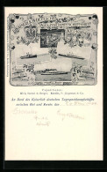 AK Kaiserlich Deutsche Tages-Postdampfschiffahrt Kiel-Korsor, Schiffe Prinz Waldemar, Adalbert, Prinz Sigismund  - Post & Briefboten