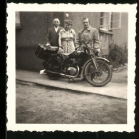 Fotografie Motorrad Zündapp, Krad Mit Tuch Im Auspuff  - Automobiles