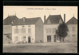 CPA St-Bonnet-de-Rochefort, La Place De L`Eglise  - Autres & Non Classés