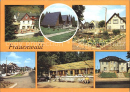 72130948 Frauenwald Thueringen Waldpension FRaubachmuehle Platz Friedens Cafe Le - Autres & Non Classés