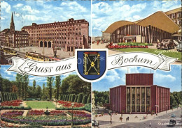 72130918 Bochum Hauptbahnhof Stadttheater Rosengarten Rathaus  Bochum - Bochum