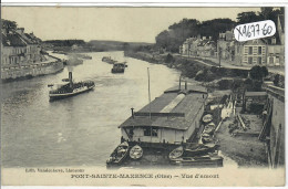 PONT-SAINTE-MAXENCE- VUE D AMONT- LES PENICHES - Pont Sainte Maxence