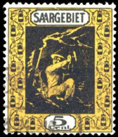 1922, Saar, 85 B I, Gest. - Other & Unclassified