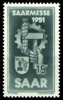 1951, Saar, 306 Var., ** - Other & Unclassified