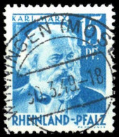 1948, Französische Zone Rheinland Pfalz, 21 PF III, Gest. - Other & Unclassified