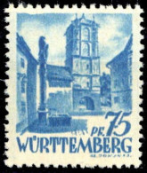 1947, Französische Zone Württemberg, 11 PF III, ** - Other & Unclassified