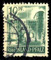 1947, Französische Zone Rheinland Pfalz, 4 Var., Gest. - Altri & Non Classificati