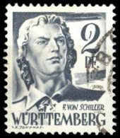 1947, Französische Zone Württemberg, 1 PF IV, Gest. - Altri & Non Classificati