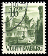 1947, Französische Zone Württemberg, 6 PF I, Gest. - Sonstige & Ohne Zuordnung