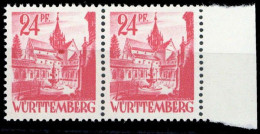 1947, Französische Zone Württemberg, 8 PF IV, ** - Andere & Zonder Classificatie