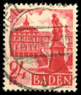 1947, Französische Zone Baden, 8 PF IV, Gest. - Altri & Non Classificati