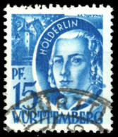 1948, Französische Zone Württemberg, 19 PF III, Gest. - Altri & Non Classificati