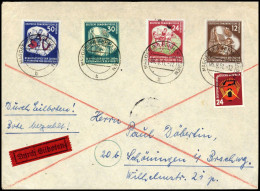 1951, DDR, 289-92 U.a., Brief - Autres & Non Classés