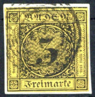 1851, Altdeutschland Baden, 2 A, Briefst. - Autres & Non Classés