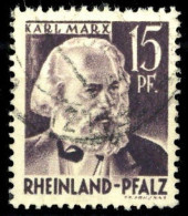 1947, Französische Zone Rheinland Pfalz, 5 PF I, Gest. - Andere & Zonder Classificatie