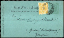 1888, Bosnien Und Herzegowina (Österr.), K 3, 2 II, Brief - Bosnia Erzegovina