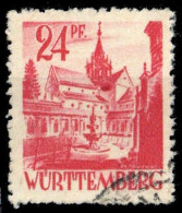 1947, Französische Zone Württemberg, 8 PF II, Gest. - Other & Unclassified