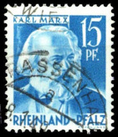 1948, Französische Zone Rheinland Pfalz, 21 PF III, Gest. - Autres & Non Classés