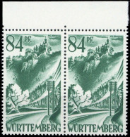 1947, Französische Zone Württemberg, 12 PF I, ** - Autres & Non Classés