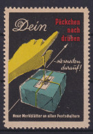 Post Postsache Vignette Cinderella Briefmarke Reklamemarke Päckchen Nach Drüben - Ohne Zuordnung