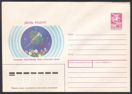 Russia Postal Stationary S2256 Radio Day, Satellite - Télécom