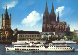 72130243 Koeln Rhein Dom Rheinpanorama Koeln - Köln