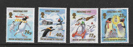 ANTARTIQUE BRITANNIQUE 1997 NOEL-BATEAUX YVERT N°277/280 NEUF MNH** - Weihnachten