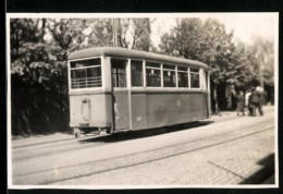 Fotografie Strassenbahn-Tri0ebwagen Nr. 87 Der Verkehrsbetriebe Leipzig  - Autres & Non Classés