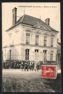 CPA Théméricourt, Mairie Et Ecoles  - Autres & Non Classés