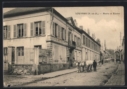 CPA Louvres, Mairie Et Ecoles  - Louvres