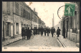 CPA Montmagny, Rue De La Gare  - Sonstige & Ohne Zuordnung