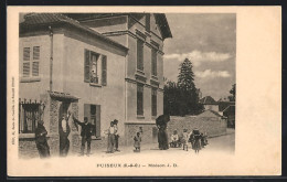 CPA Puiseux, Maison J. D., Vue Du Bâtiment  - Other & Unclassified