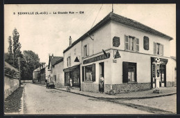 CPA Ezanville, La Grande Rue, Cafe-Tabac De La Maire  - Ezanville