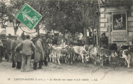 CPA St-Sainte Maure-Le Marché Aux Veaux Et à La Volaille-12-Timbre   L2938 - Autres & Non Classés