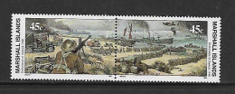 ILES MARSHALL 1990 REMBARQUEMENT A DUNKERQUE YVERT N°303/304 NEUF MNH** - 2. Weltkrieg