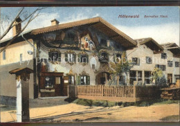 72129385 Mittenwald Bayern Bemaltes Haus Mittenwald - Mittenwald