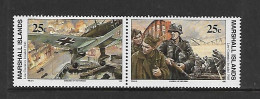 ILES MARSHALL 1990 INVASION DE LA BELGIQUE ET DES PAYS-BAS YVERT N°301/302 NEUF MNH** - WO2