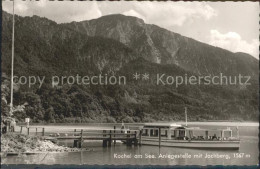 72129337 Kochel See Anlegestelle Mit Jochberg Ausflugsboot Kochel - Other & Unclassified