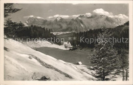 72129302 Klais Hochgebirgsheim Schloss Kranzbach Winterpanorama Alpen Klais - Other & Unclassified