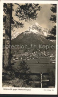 72129295 Mittenwald Bayern Panorama Gegen Wettersteinspitze Mittenwald - Mittenwald