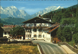 72129263 Wallgau Gasthof Post Gegen Wettersteinwand Hochblasssen Alpspitze Wallg - Other & Unclassified