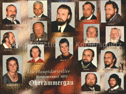 72129253 Oberammergau Hauptdarsteller Passionsspiel 1970 Oberammergau - Oberammergau