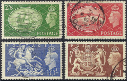 GREAT BRITAIN 1951 KGVI Festival High Values Set SG509/512 Used - Nuevos