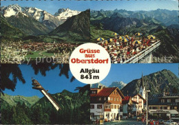 72128938 Oberstdorf Ortsansicht Allgaeuer Alpen Nebelhorngipfel Aussichtsterrass - Oberstdorf