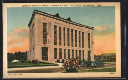 AK Galveston, TX, Post Office, Custom House And Court House  - Galveston